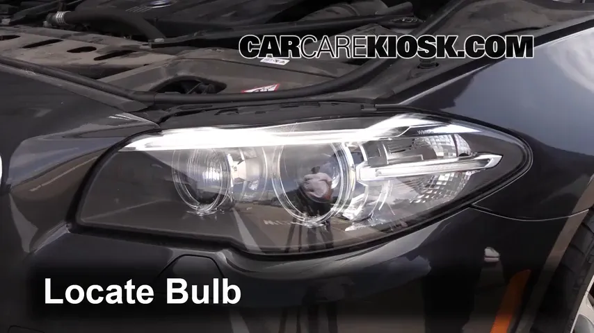 2014 BMW 535d xDrive 3.0L 6 Cyl. Turbo Diesel Lights Headlight (replace bulb)